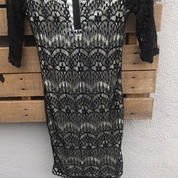 🌸 Lace black dress - Picture 3 of 8
